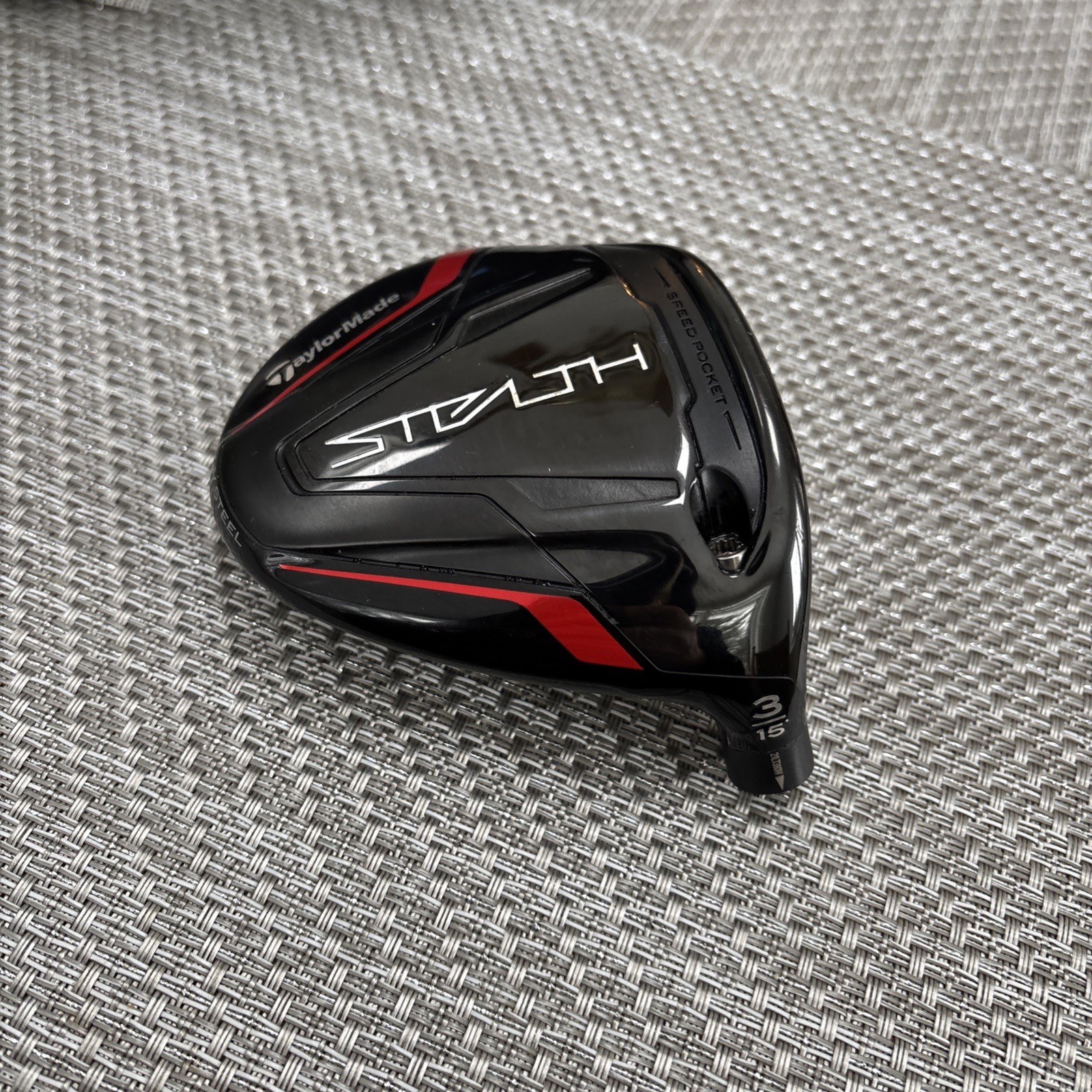 Taylormade Stealth 3-Wood ADJUSTABLE Head Only 15° Fairway Wood STEALTH 3W HEAD