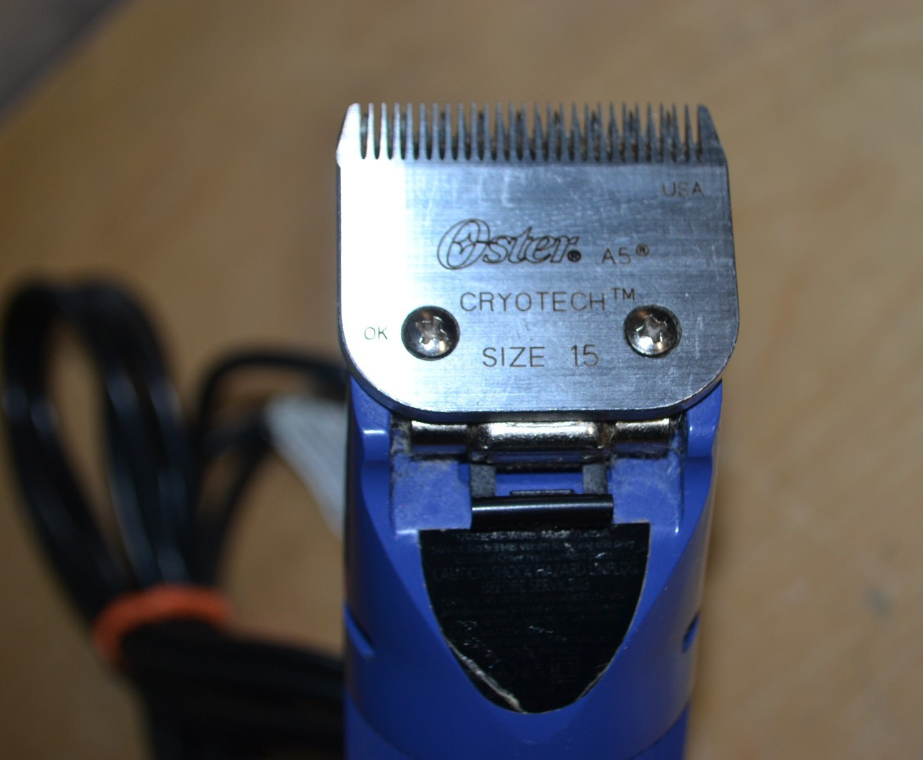 Oster Turbo A5 Professional Animal Clippers w/ Cryotech ~ Size 15 ~ 111038-030