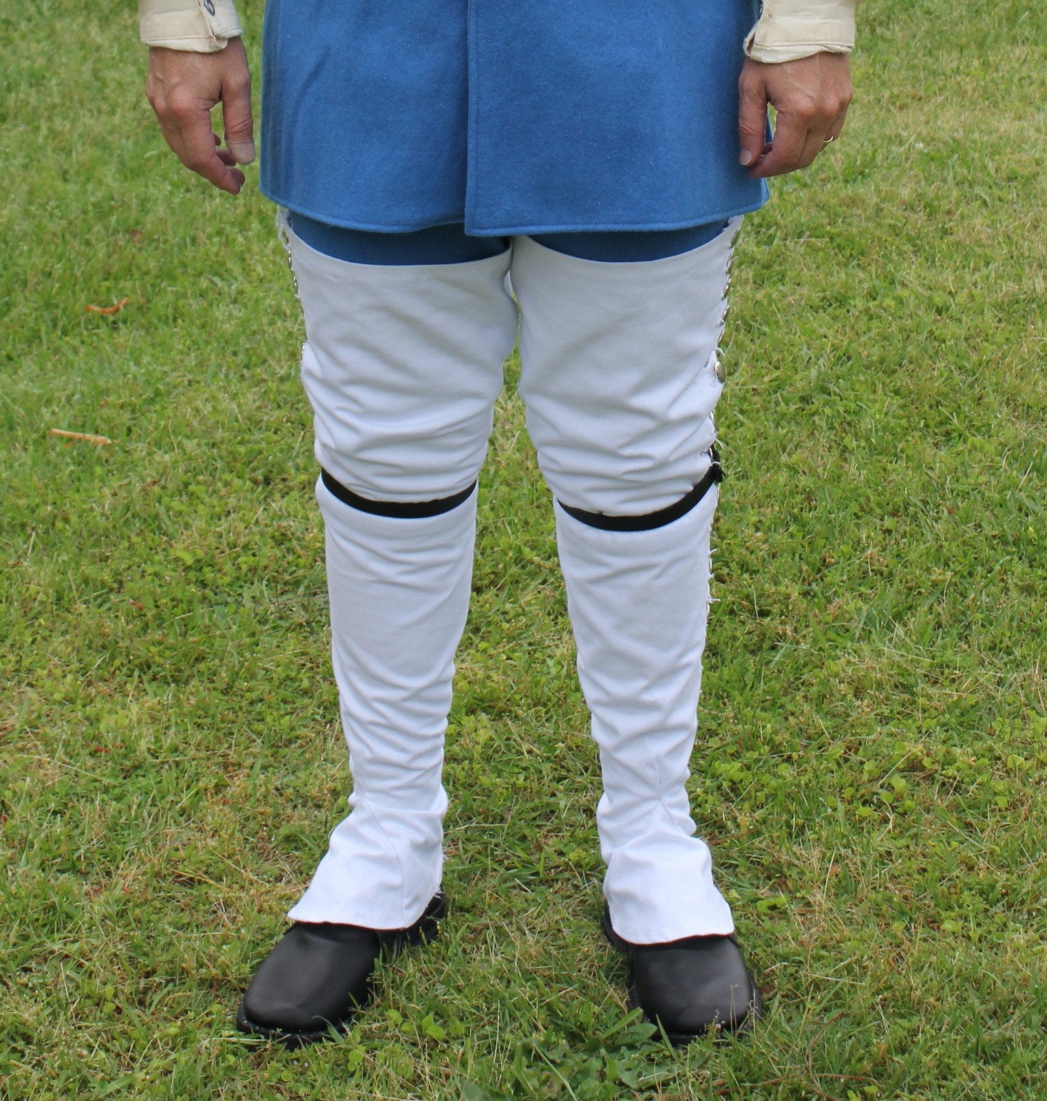 White Over-The-Knee Gaiters - Reenactment