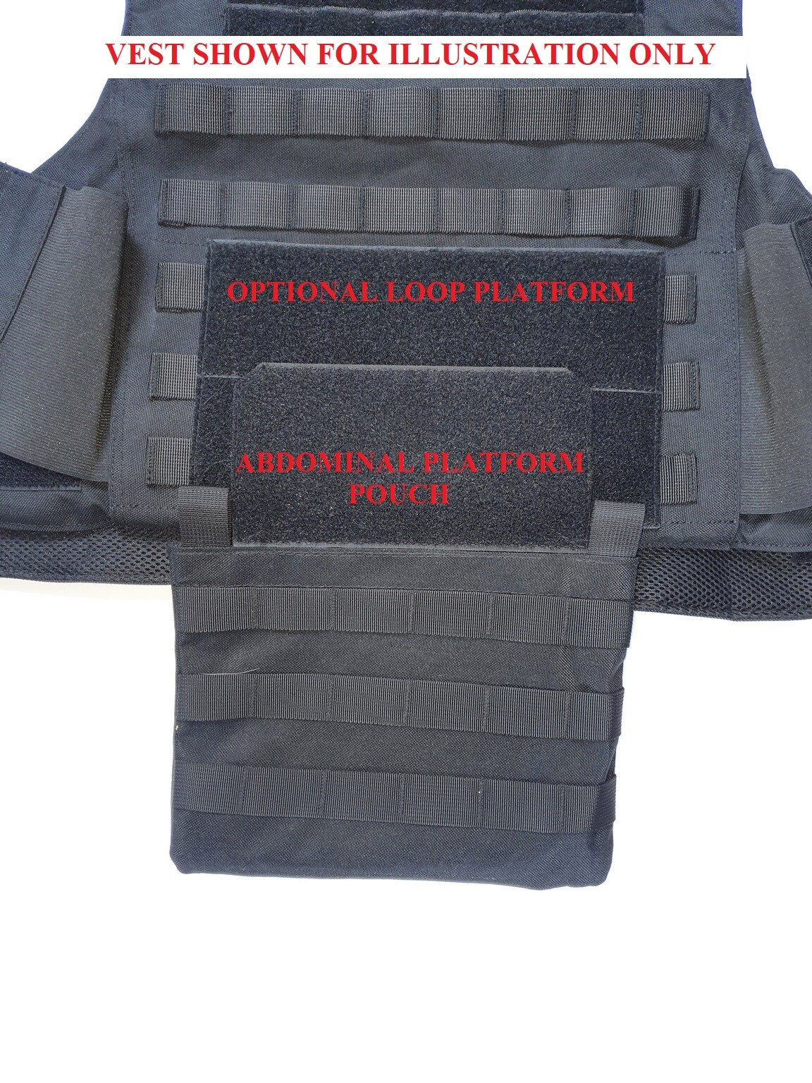 Tactical Scorpion Gear MOLLE Hook and Loop Mounting Placard Platform panel