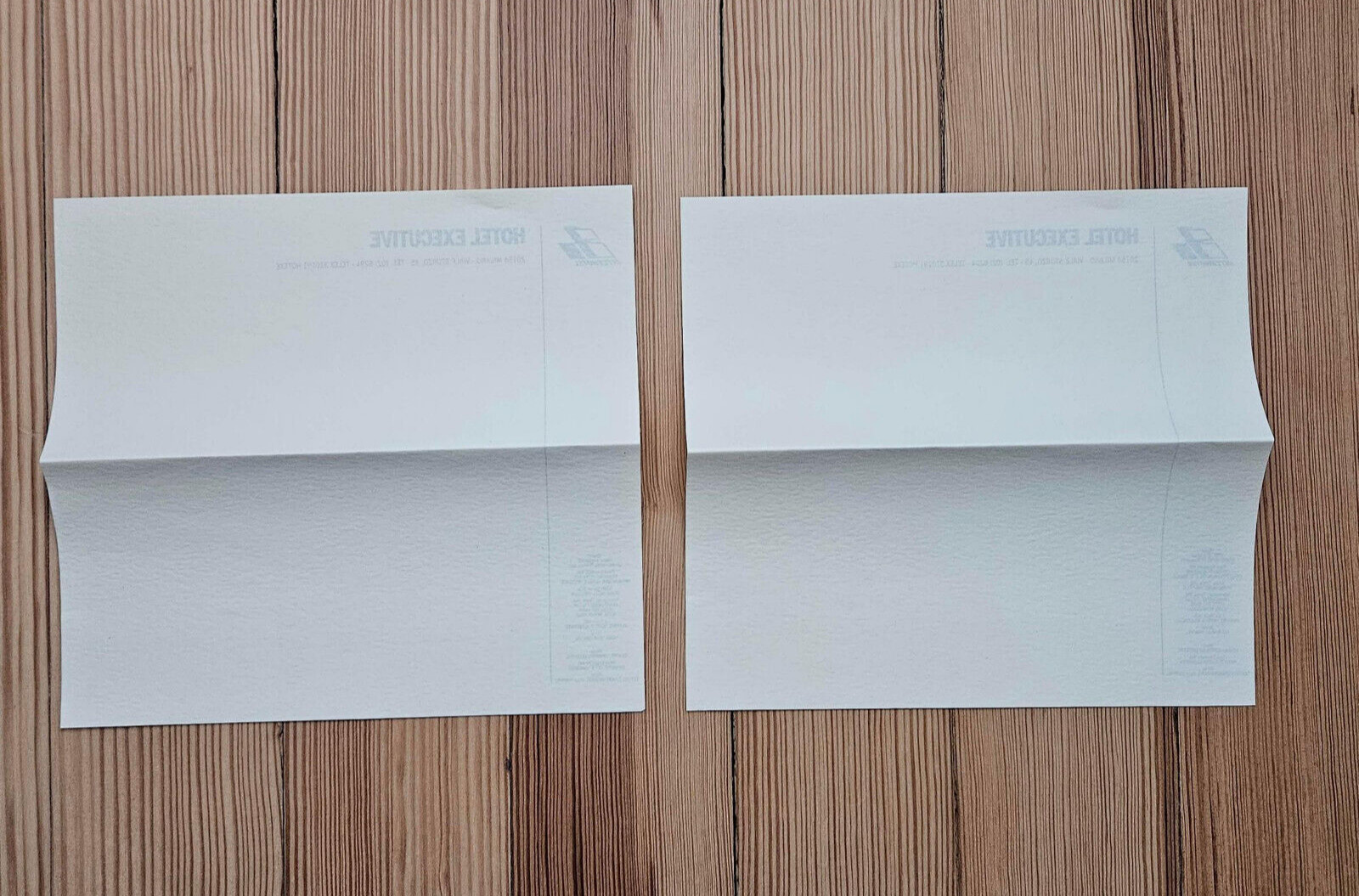 Vintage Interhotel Executive & Atahotel Alpi Stationery Paper, Milano Italy