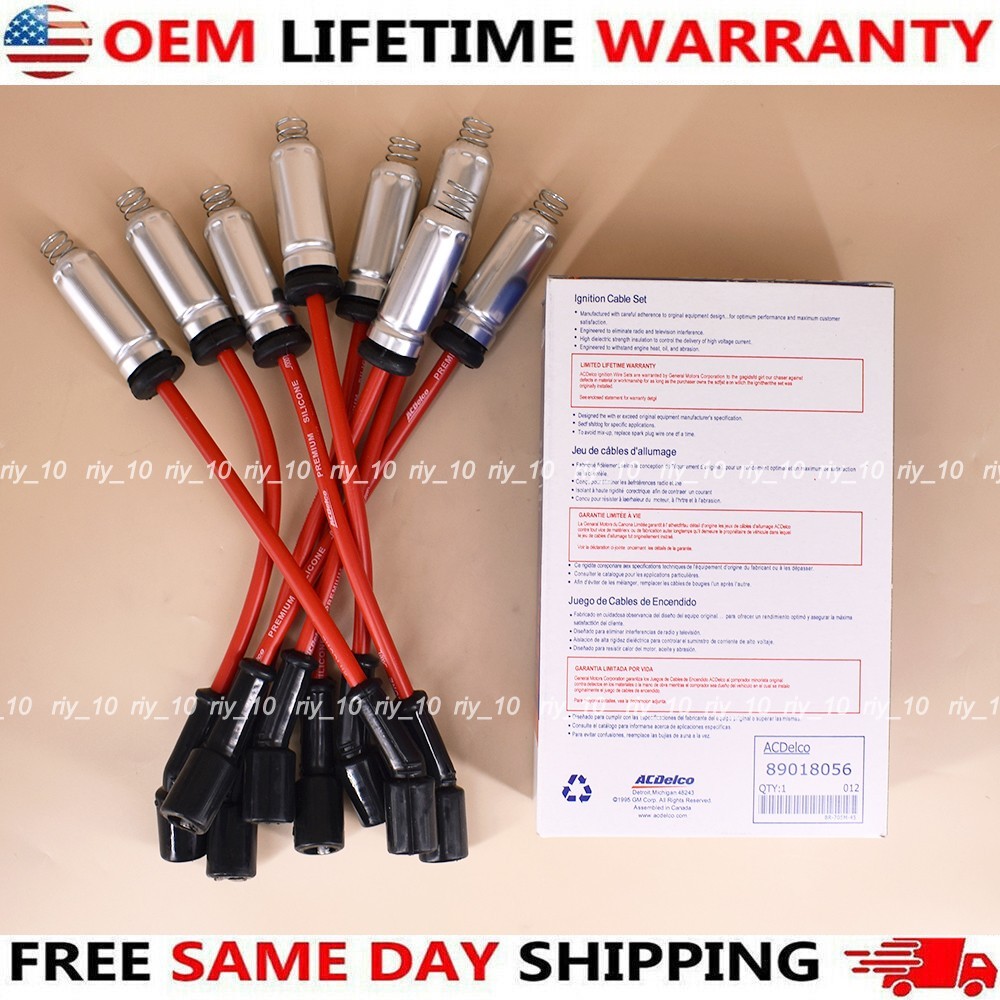 8x OEM 48322 Perforamce Spark Plug Wires For CHEVY G/M LS1 VORTEC 4.8L 5.3L 6.0L