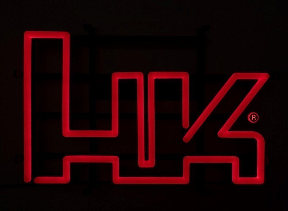 Heckler & Koch New in the Box LED Neon sign w/ wall mount officially licensed HK