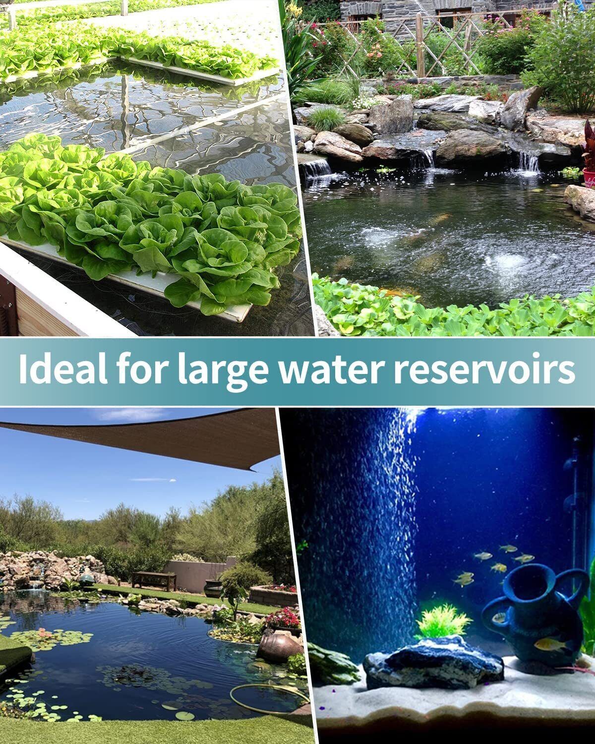 Large Air Stones Cylinder Bubble Diffuser Aerator Aquarium Air Pump Hydroponic