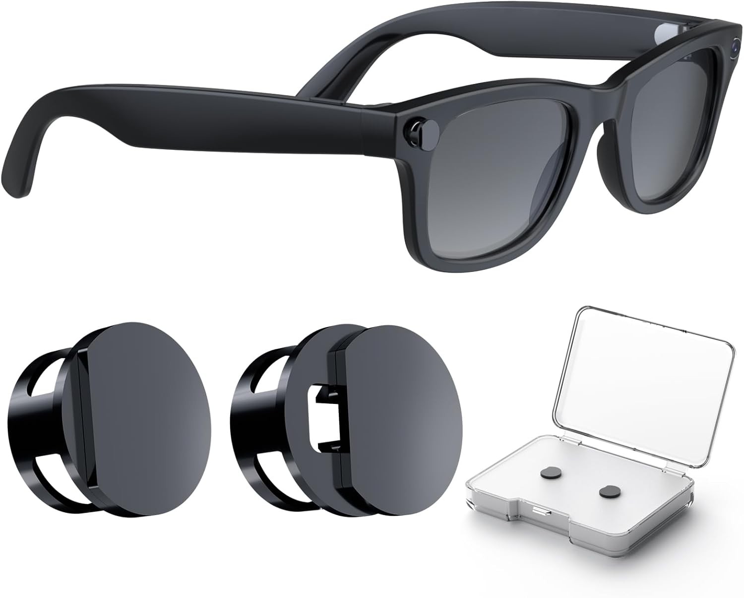 LED Light Cover for RayBan Meta Smart Glasses, Adjustable Blocker...