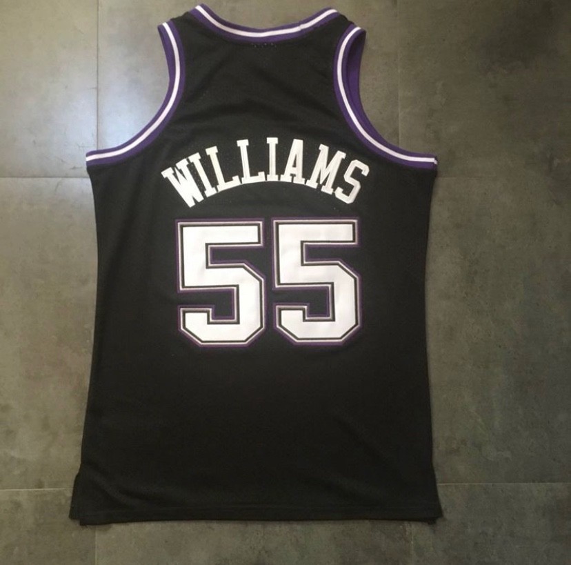 Sacramento Kings Jason Williams retro vintage black basketball jersey