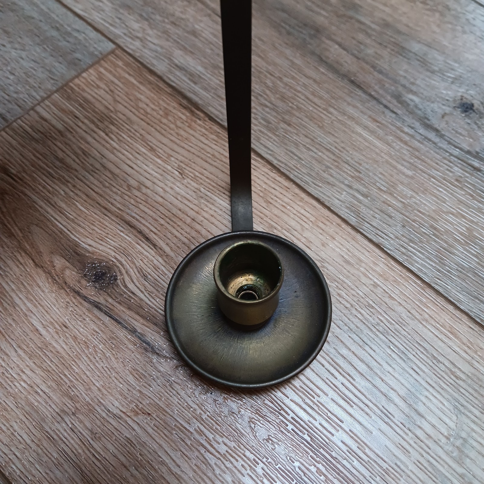 Set Of 2 Lg Vintage Brass Candle Holder 20” Wall Sconces Key Hole Scroll Design