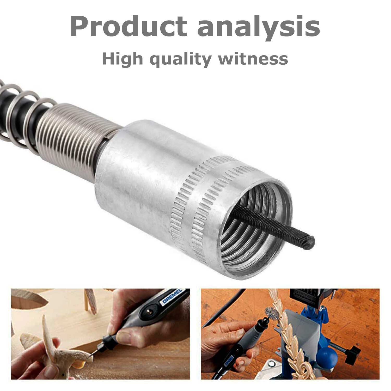 42" Extension Flexible Rotary Drill Tool Drive Flex Shaft Attachment for Dremel