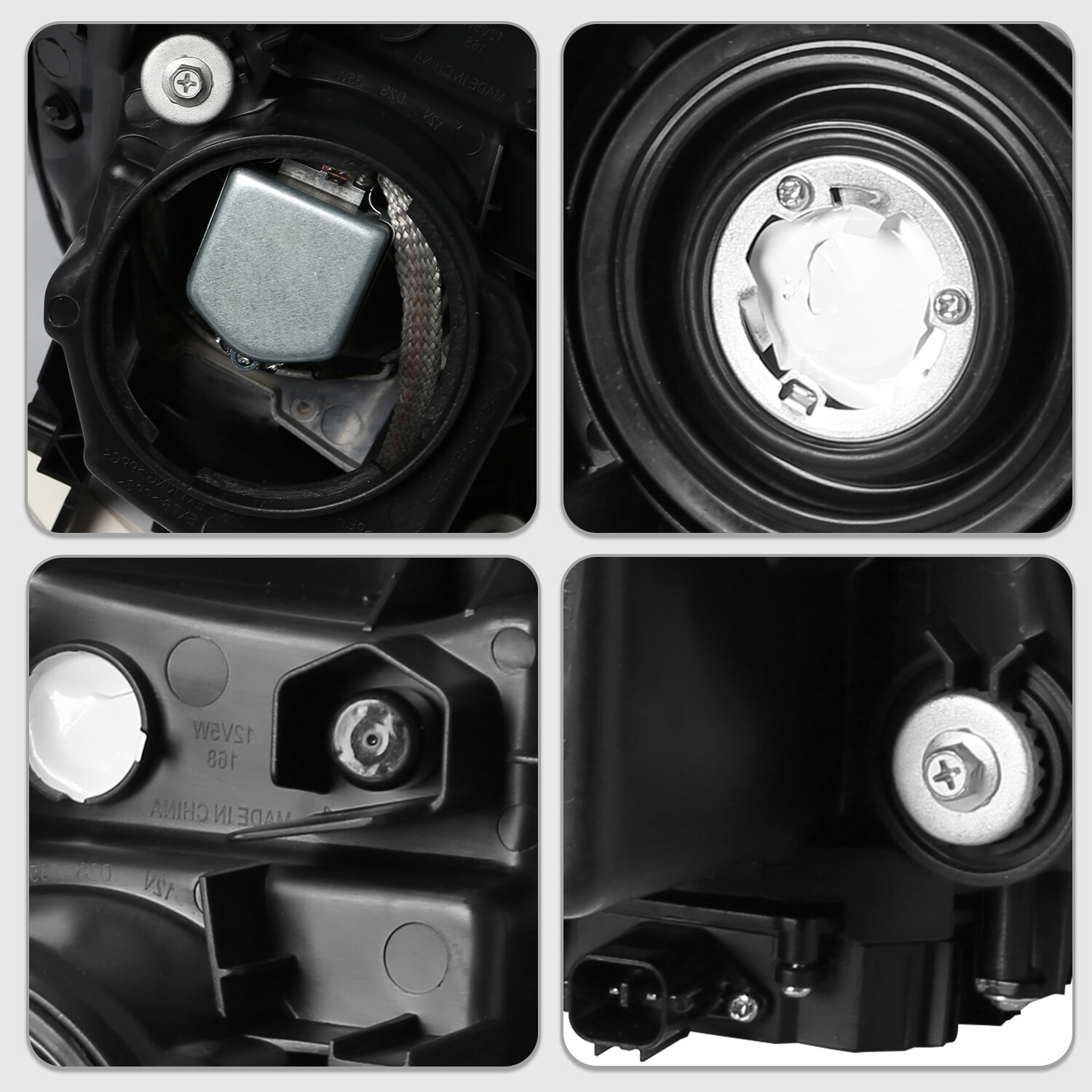 For 2007-2013 Acura MDX Headlights HID Xenon Headlights Assembly Pair w/o AFS