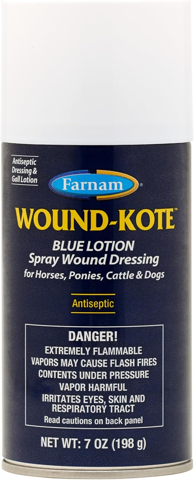 Wound-Kote Blue Lotion Spray Horse Wound Care for Use on Horses and Dogs, Antise