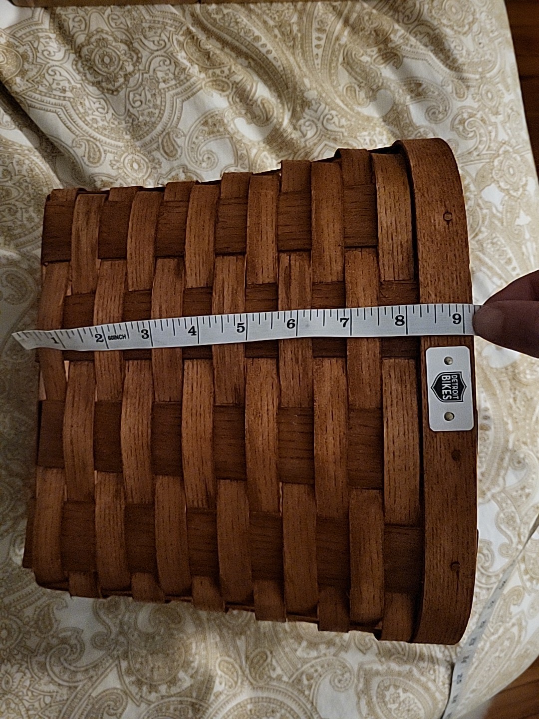 Detroit Bikes Large Front Handlebar Bicycle Walker Basket Honey Peterboro - Ash