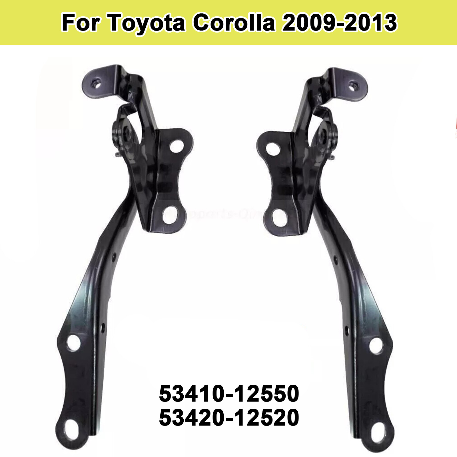 For Toyota Corolla 2009-2013 Right Left Side Sedan Carparts 1 Pair Hood Hinges
