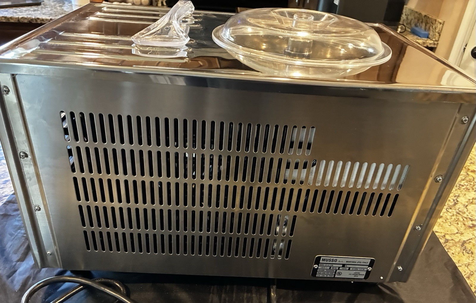 Lello Musso Pola 5030 Dessert Maker Silver 2 Quart (please see description)