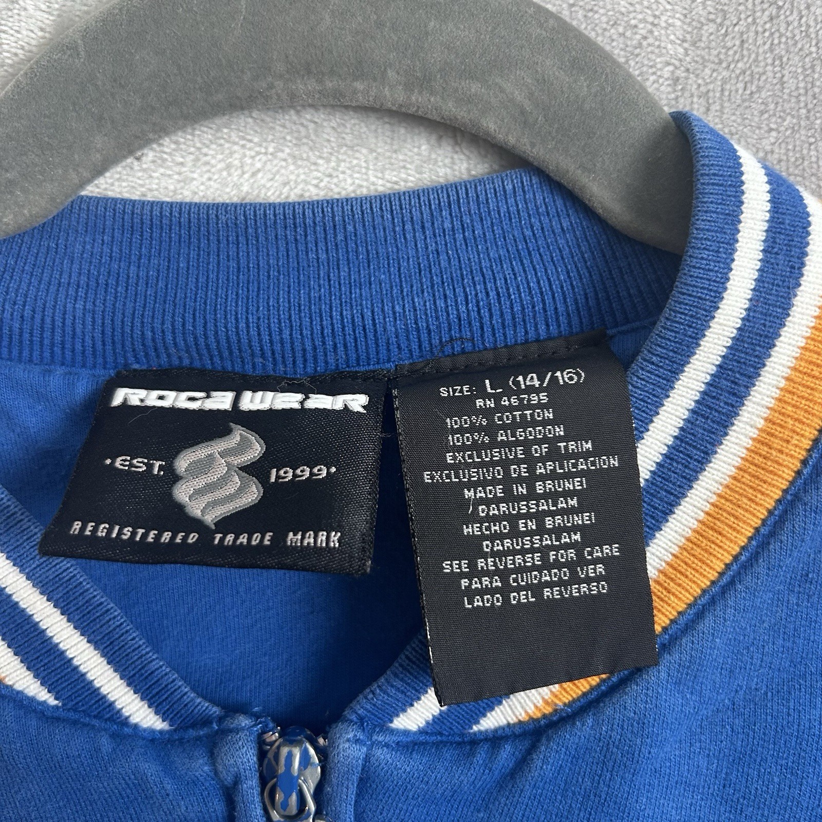 Vintage Rocawear Y2K Sweat Track Suit Set Large 14-16 Pre-Owned