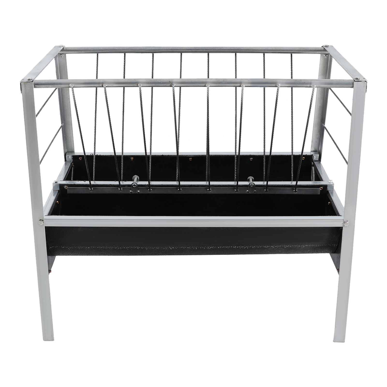 Heavy Duty Iron Steel Pasture Hay Feeder 39" For Goats, Sheep, Miniature Horses