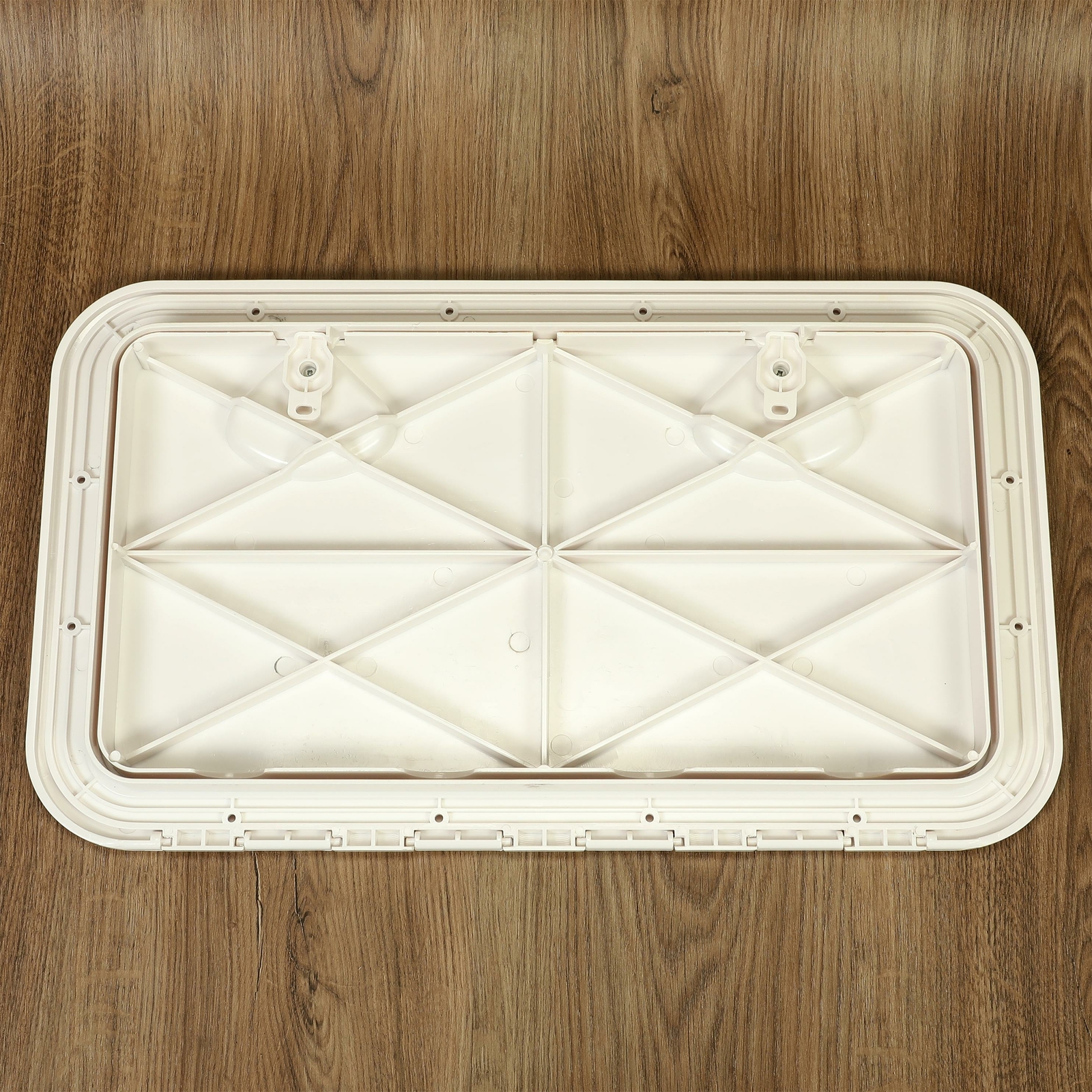 White Marine Boat Deck Hatch Lid 24" X 14" 180 Hinge Strong Recessed Handle