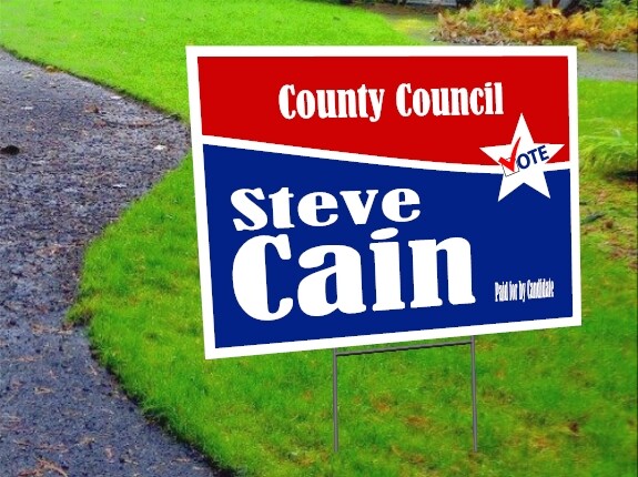 18 x 24 Yard Signs - Custom Design - Full Color - 2 Sided - Stakes Optional