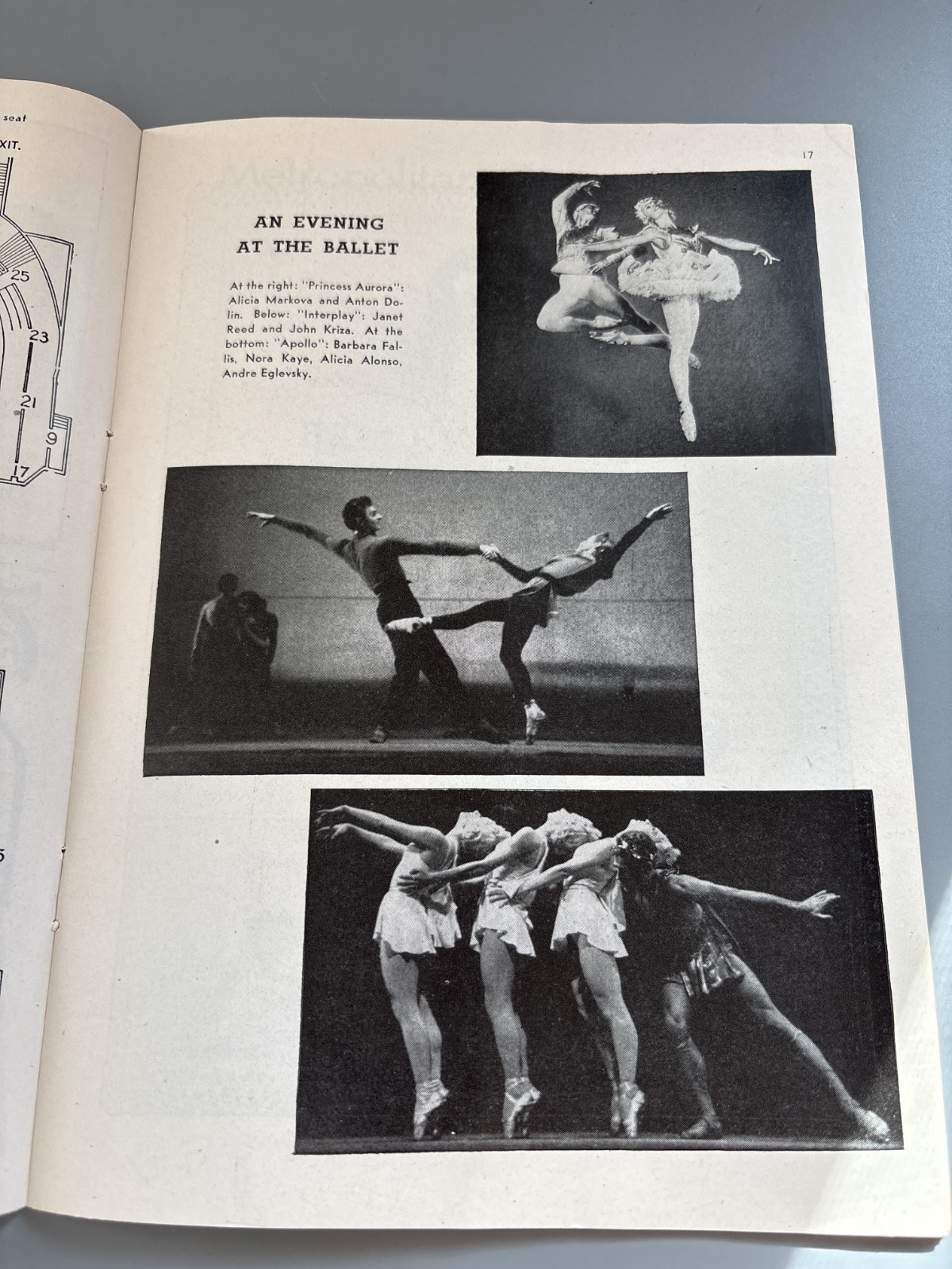 1946 Metropolitan Opera House Ballet Theatre Program S Hurok Peter and the Wolf