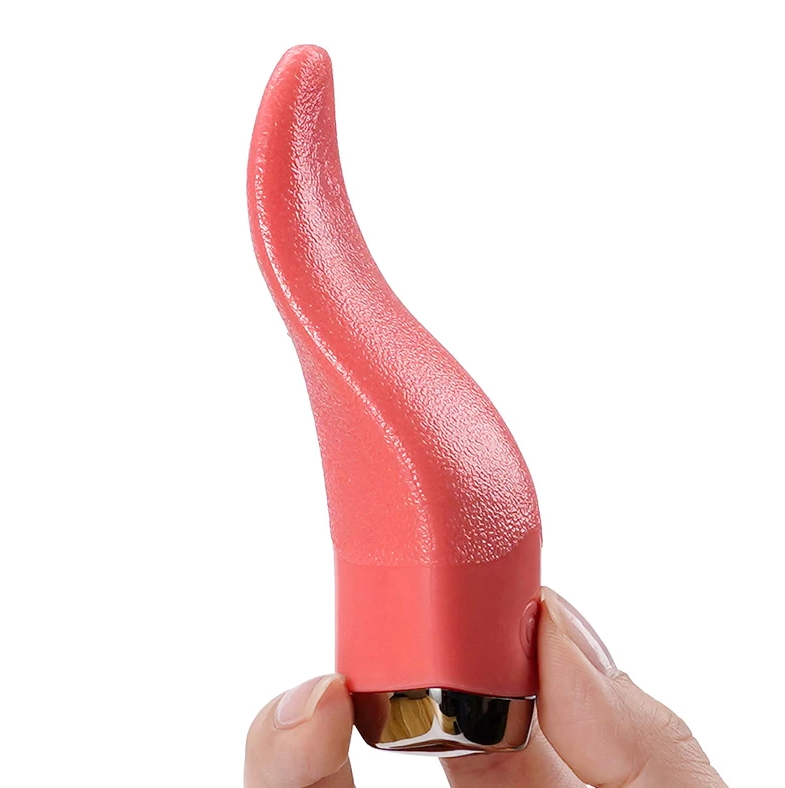 Clit Licking Tongue Vibrator G-Spot Dildo Stimulator Oral Sex Toys for Women