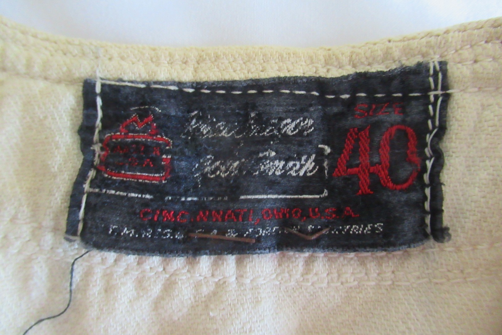 1950's RC ROYAL CROWN COLA Wool Complete Baseball Uniform Spikes, Top, Pants Hat