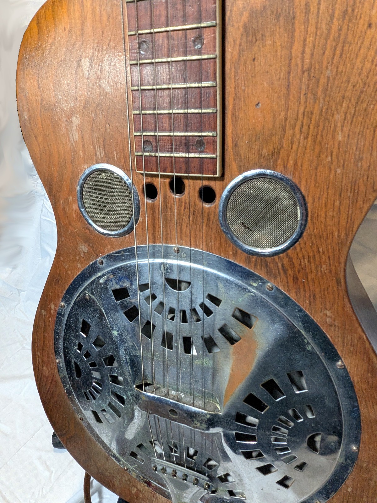 1930's Dobro Model 55 Resonator Round Neck Custom Painted Body and Case