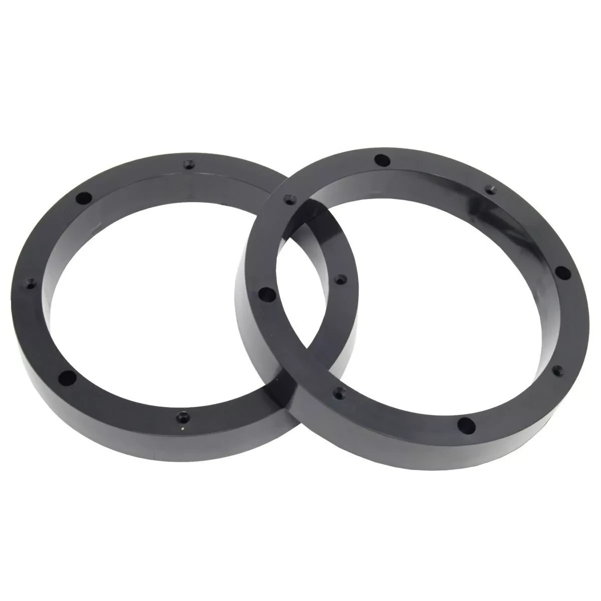 2 Pairs 6.5" inch Plastic Spacer Speaker Rings Custom Mounting Adapter Intall