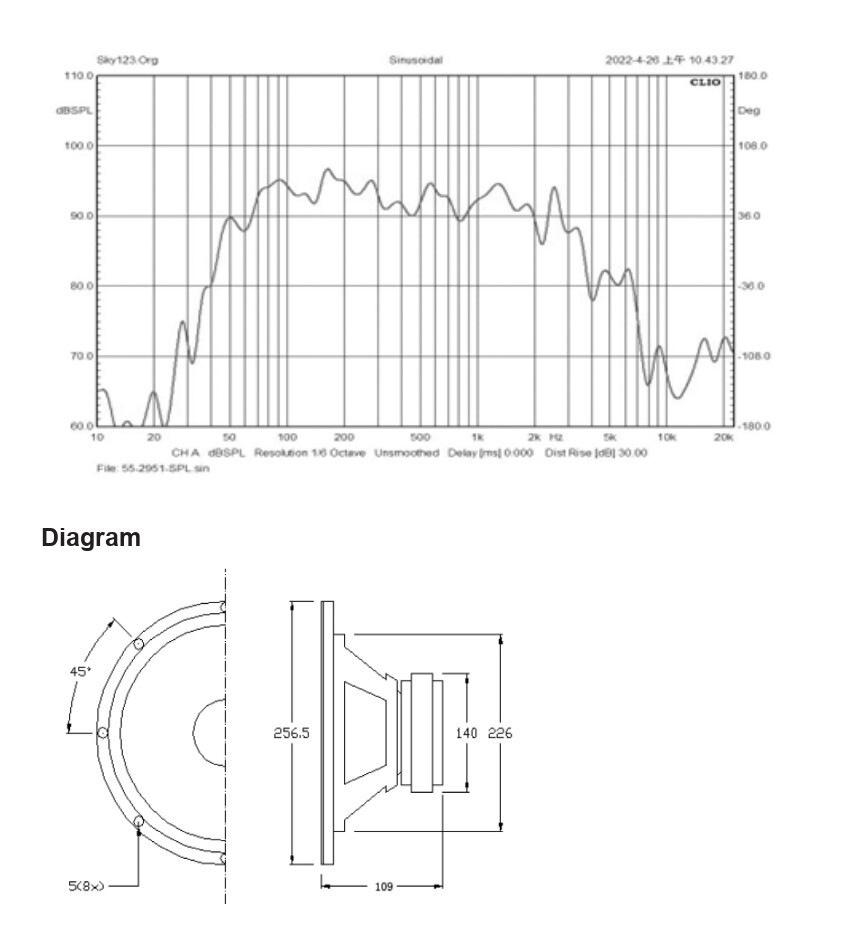 NEW (4) 10" Woofer Replacement Speakers 8ohm 250w ten inch PA Home Audio 4pack