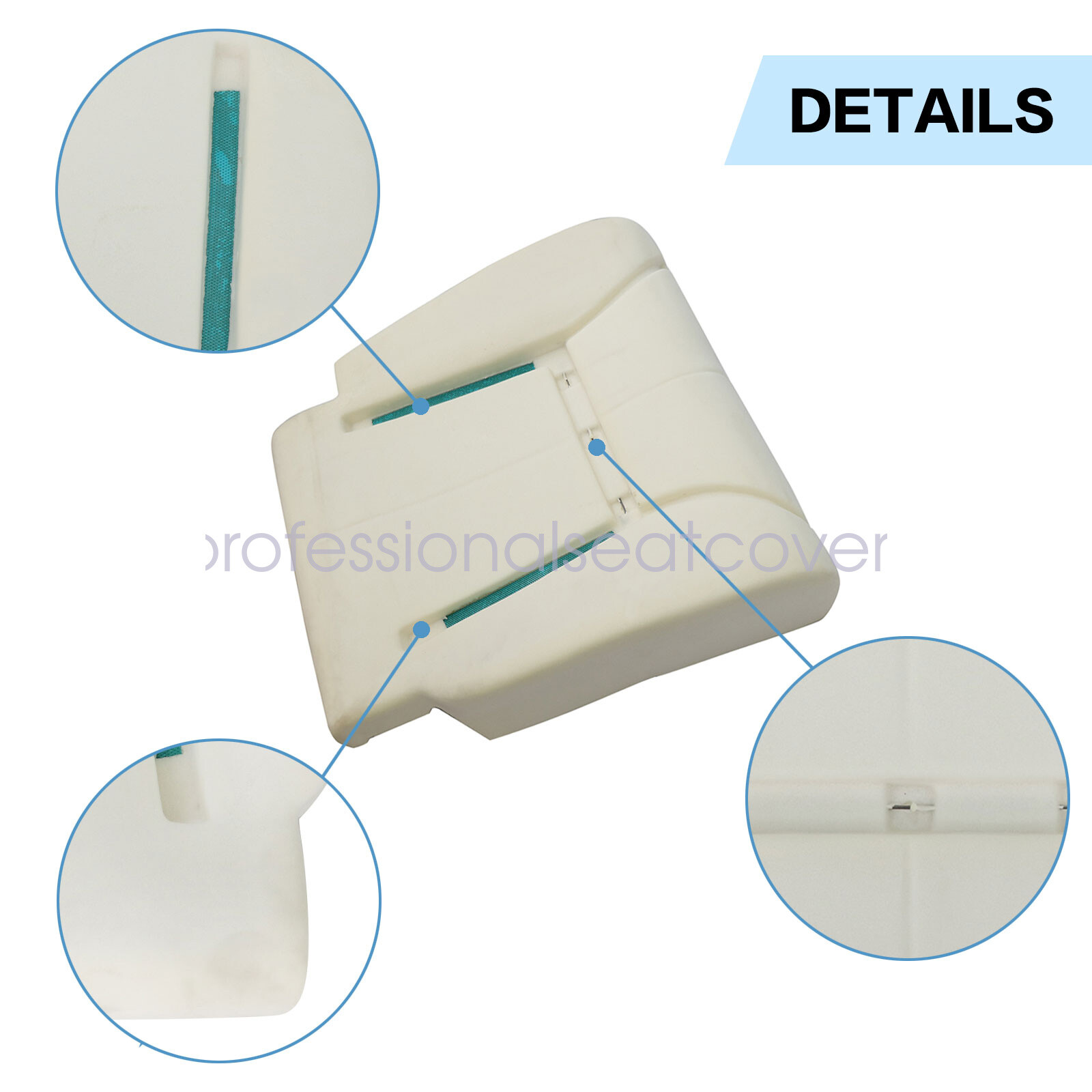 Driver Bottom Seat Cover + Foam Cushion Fits 1998-2002 Dodge Ram 1500 2500 3500