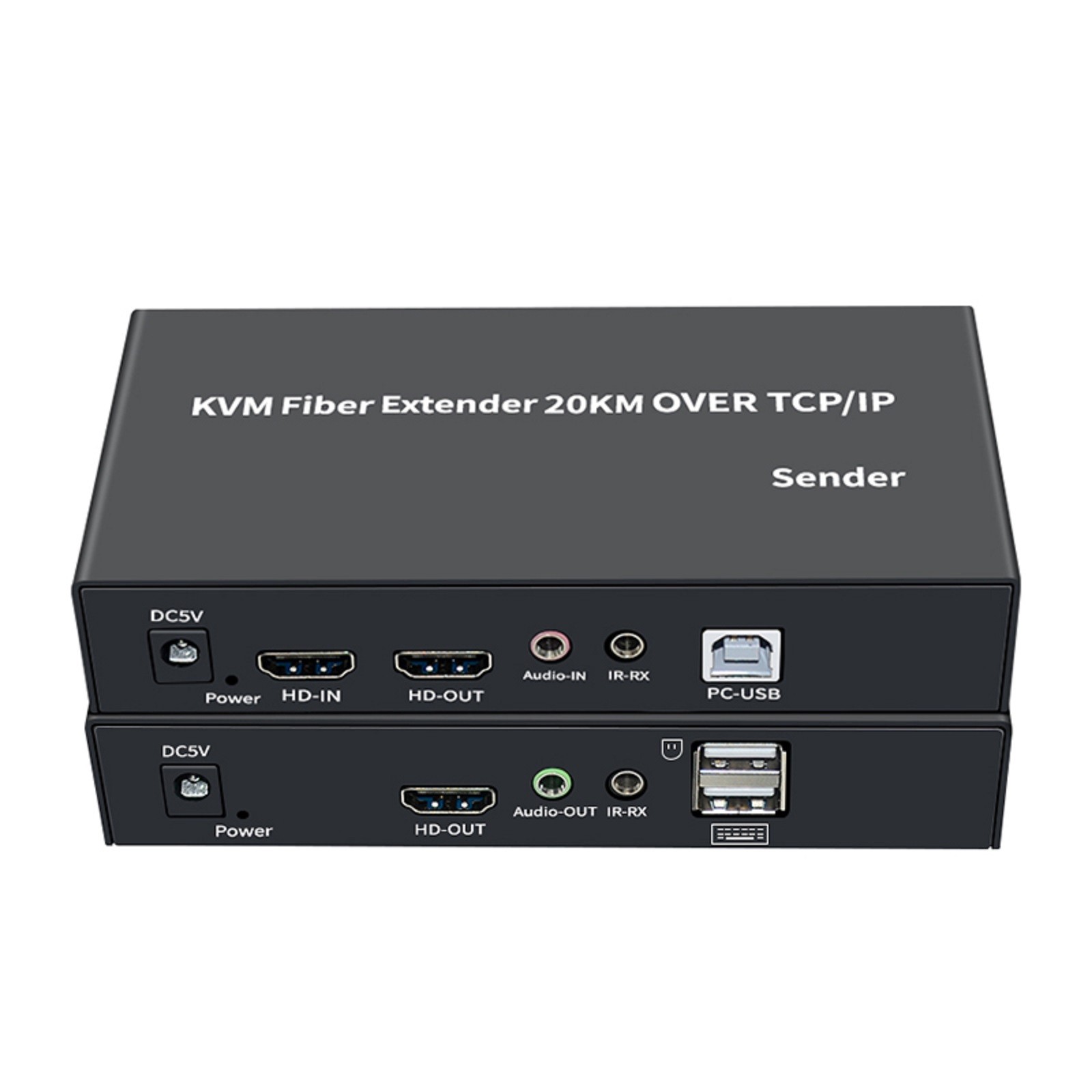 1920X1080P @60Hz HDMI KVM Fiber Extender over SC Fiber Optical Cable to 20Km B