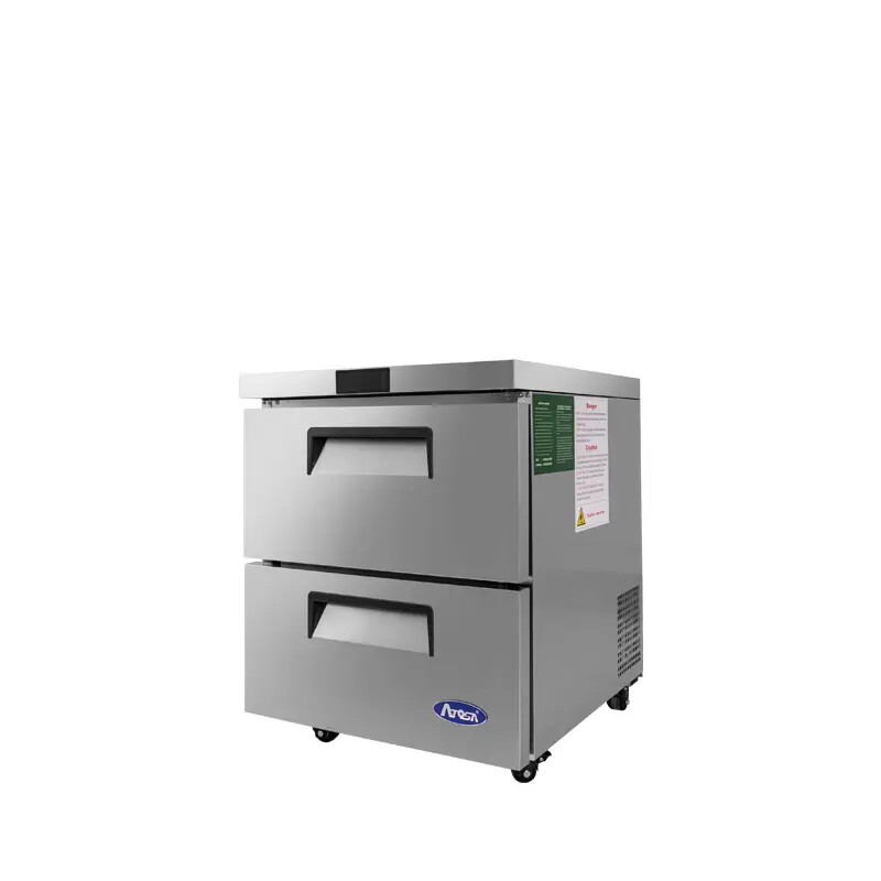 Atosa MGF8415GR 27" Undercounter (2) Drawer Reach-In Refrigerator