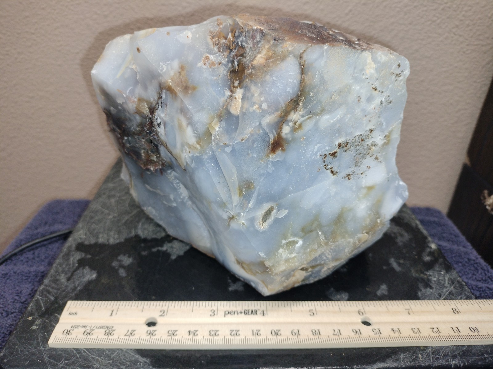 11.7LB UV Polka Dot Agate Rough From Ashwood, OR USA Cabochon/Slab Stock #25