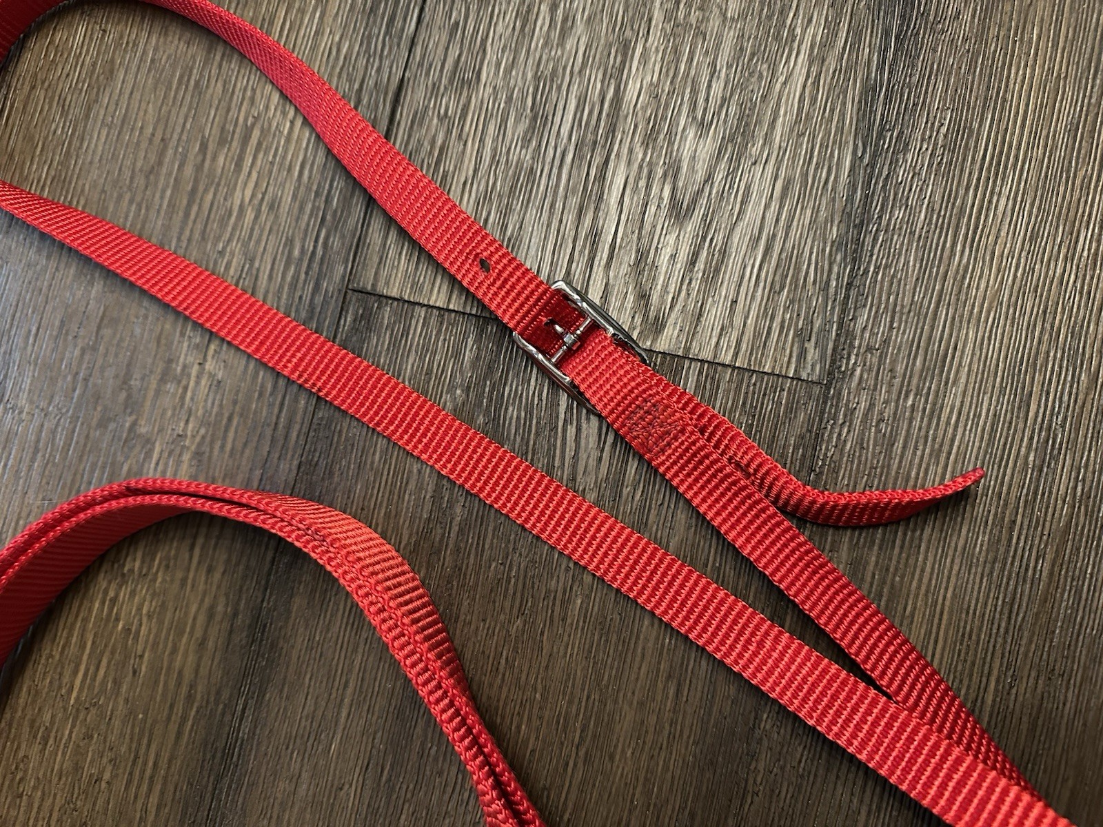 Horse Tack - Red Weaver Western Tie Down Noseband & Strap