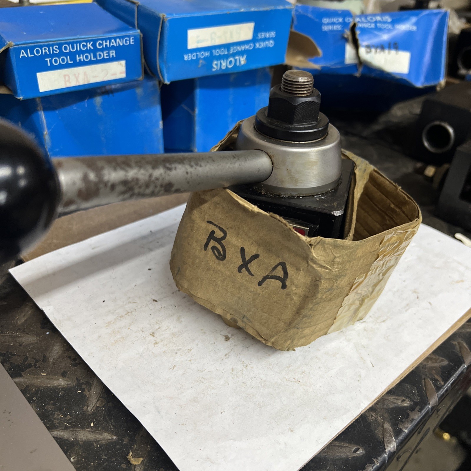 NOS Aloris BXA Quick Change Tool Post Set – 7 holders