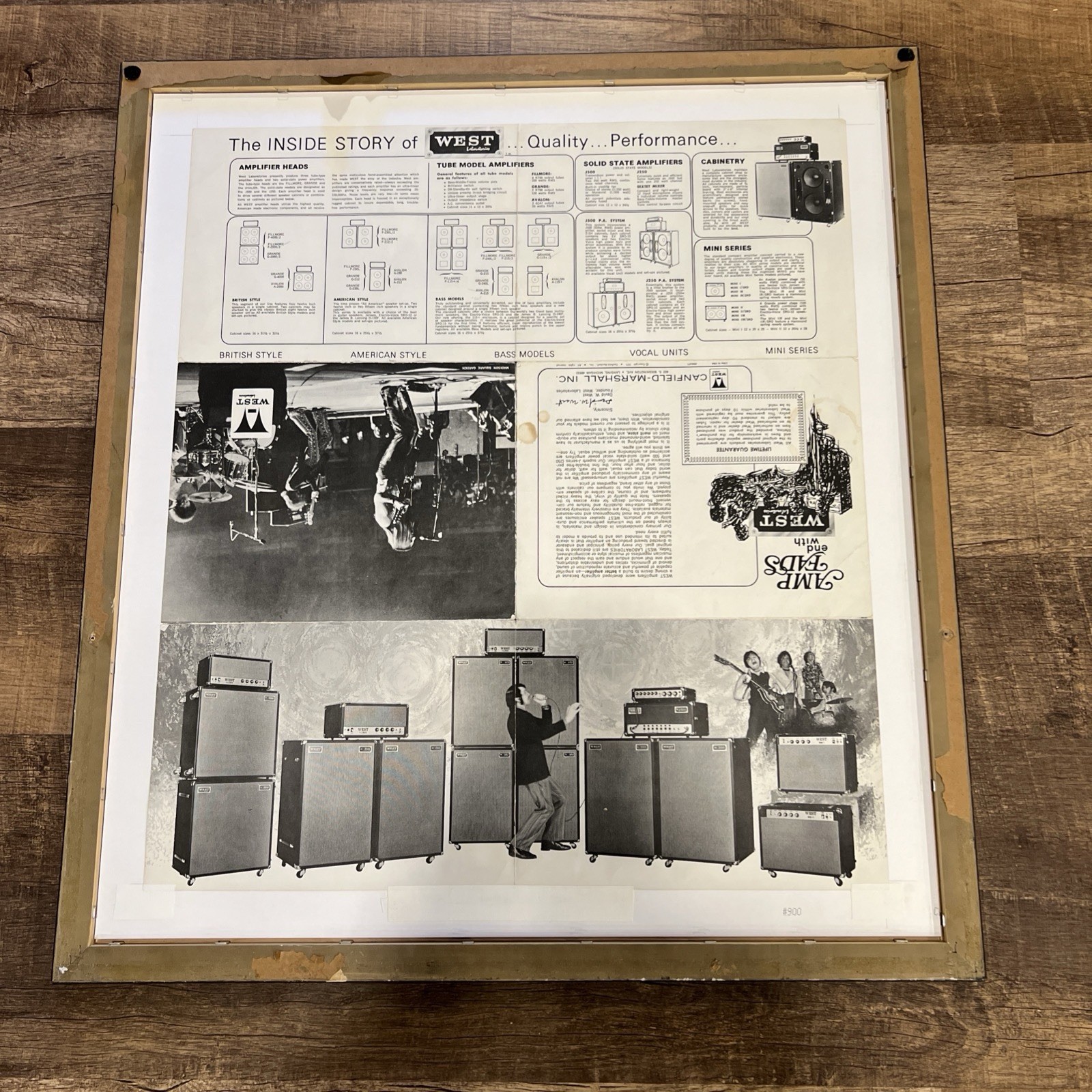 Grand Funk Railroad Original Jan. 1973 Poster POWER “West Makes It” Ad Amps RARE