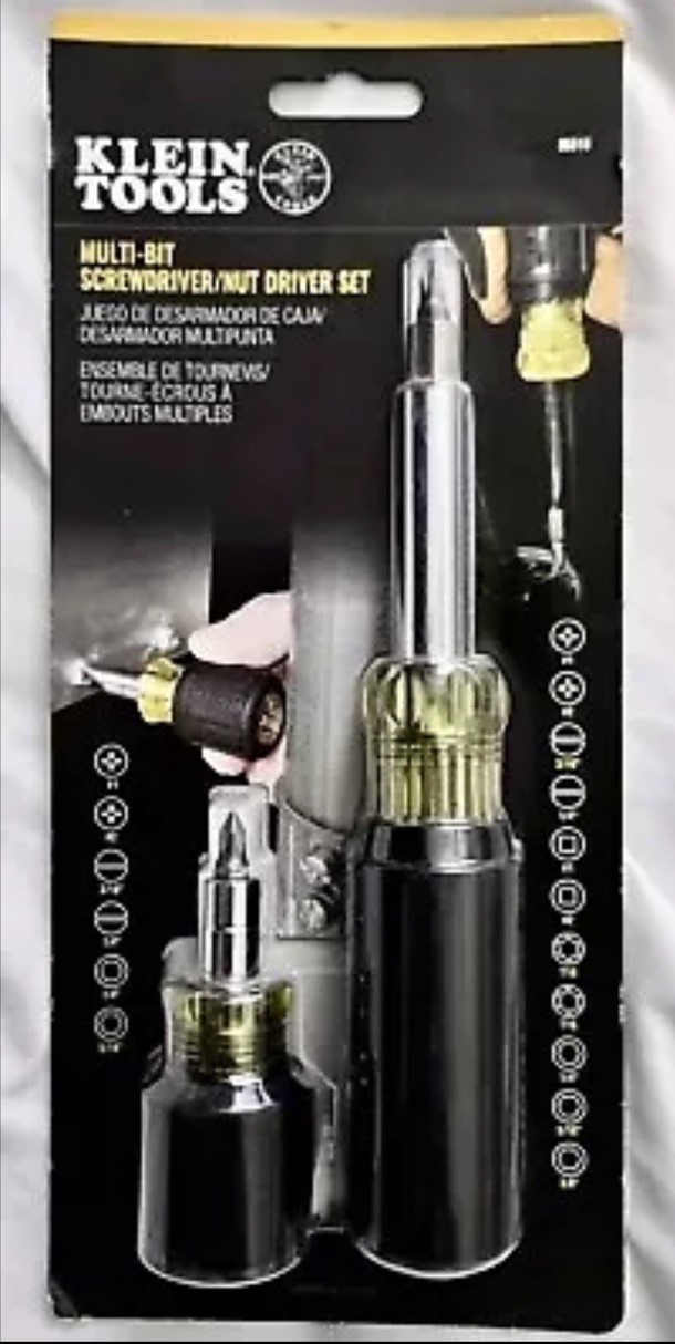 Klein Tools 85518 Multi-Bit Screwdriver/Nut Driver Set 32500 11 In 1 32561 Stub