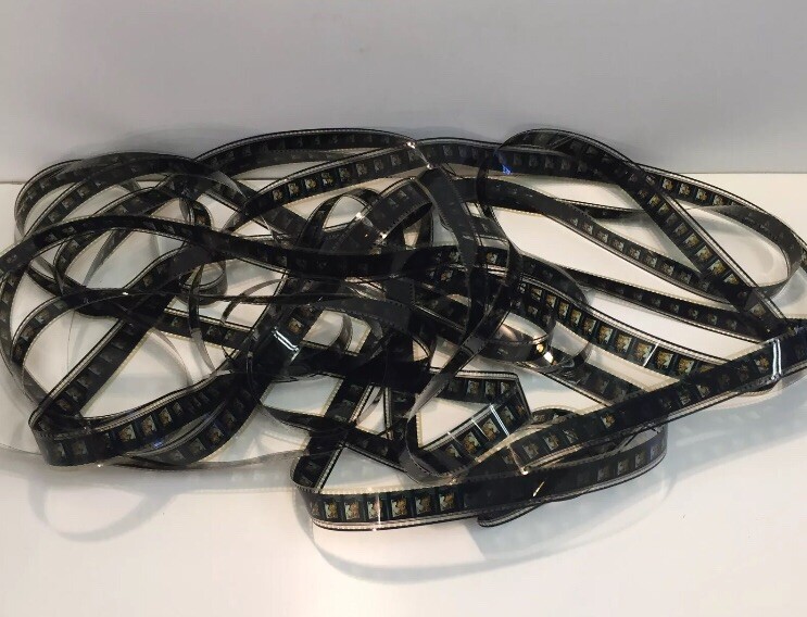 Vintage Real 35mm Movie Film 50ft. Art Deco Or Theater Room Reel Decor Old/Party