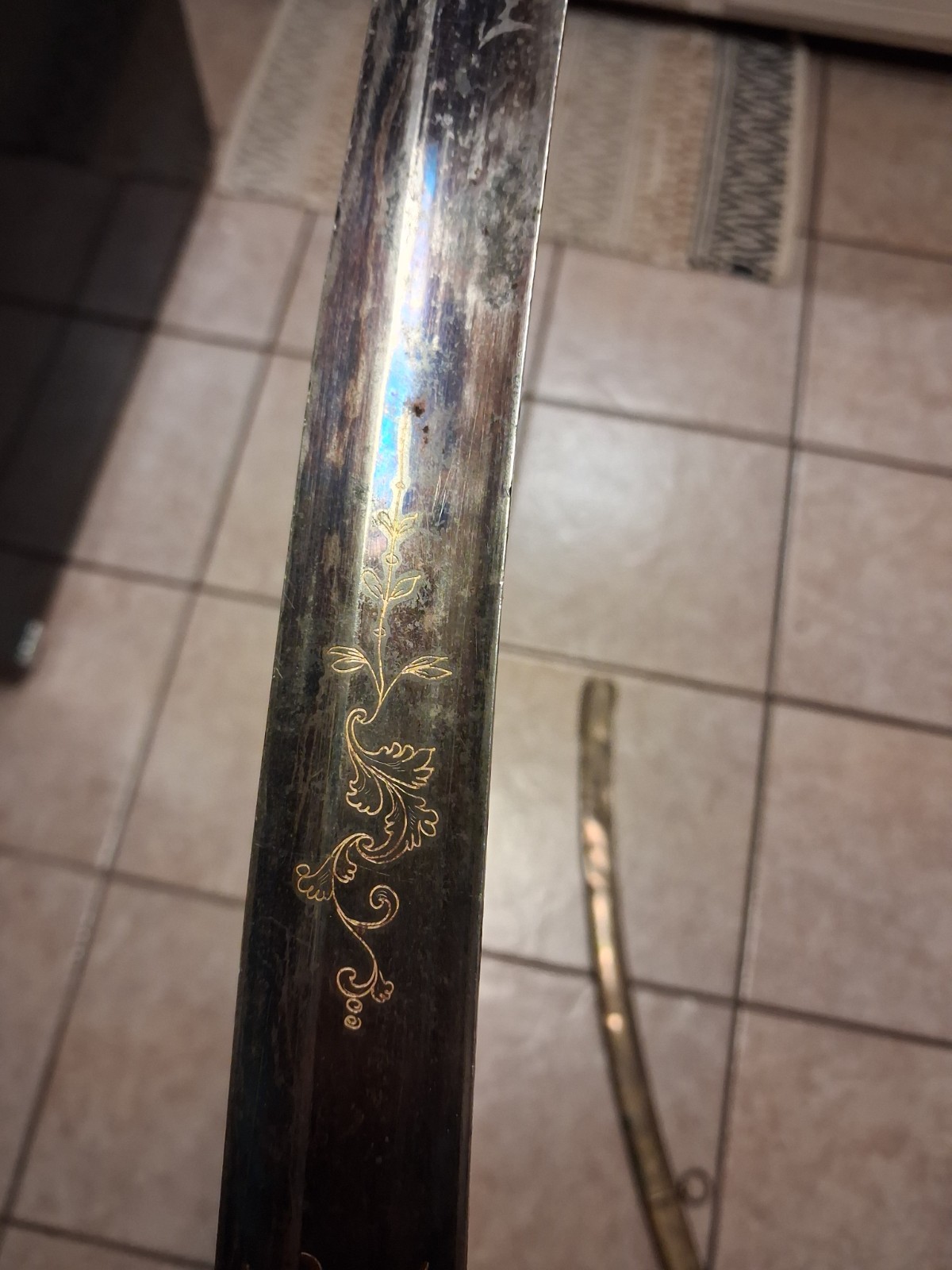 Signed John Prosser of London- War of 1812 Infantry Officers Sword w Scabbard