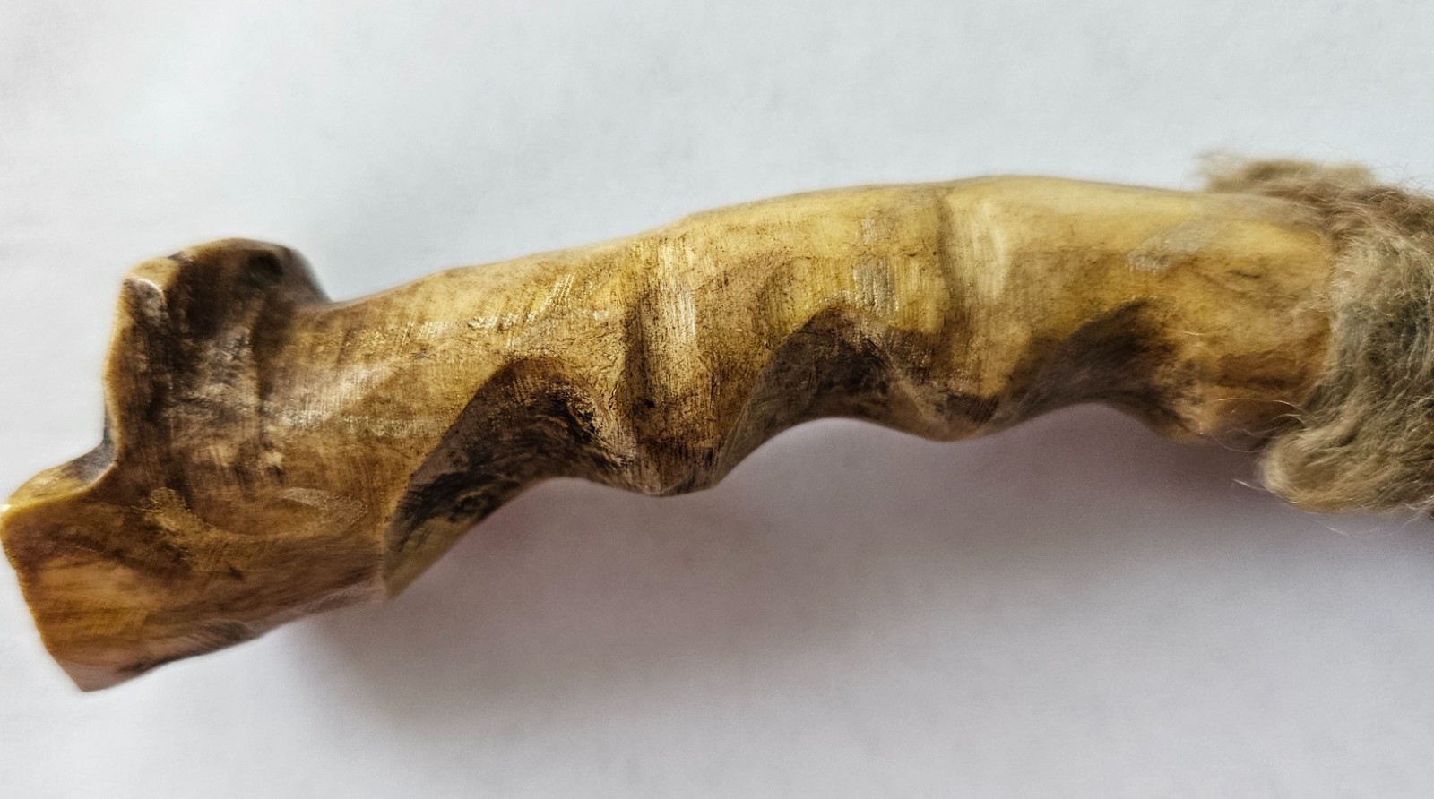 Rare Antique Native American Apache 9" Belt Knife Stag Bone Handle ca 1930