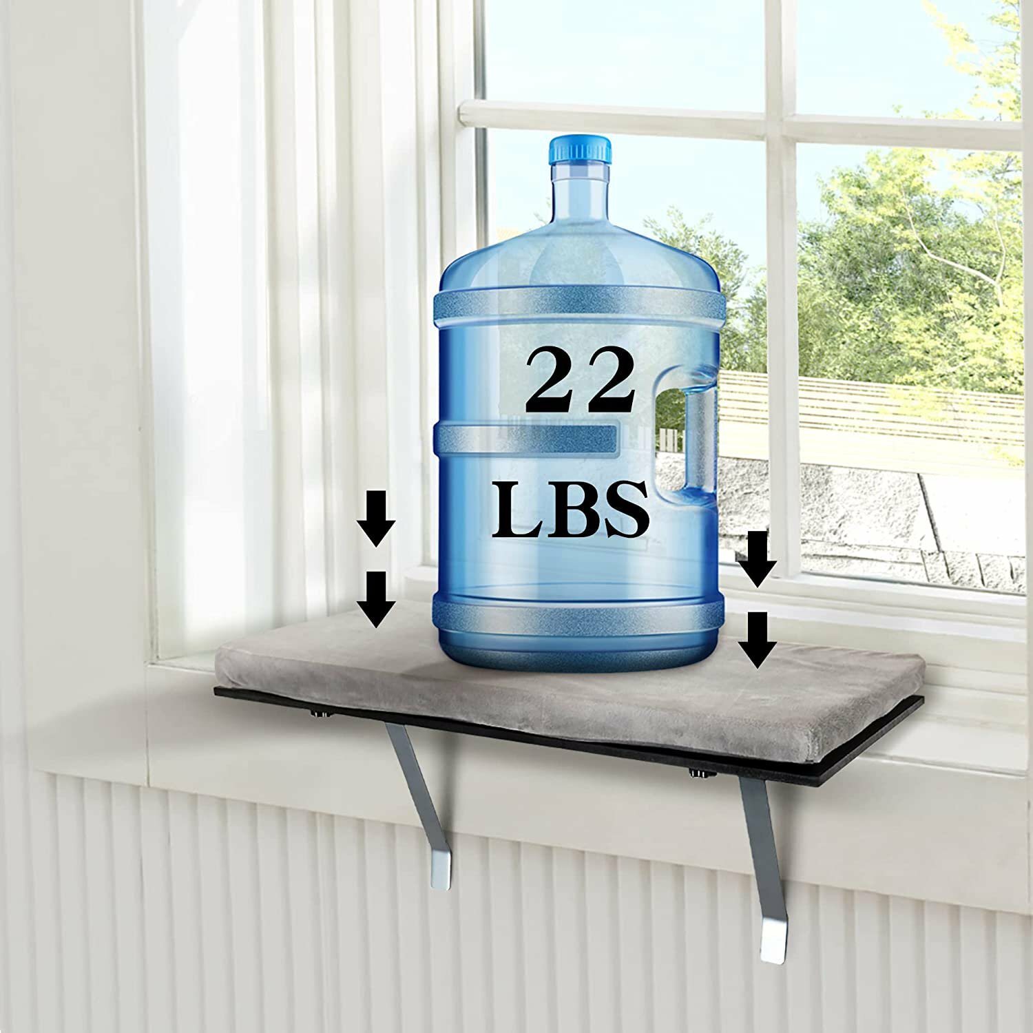 COZIWOW Cat Window Seat Wall Mount Perch House for Large Indoor Cats Durable