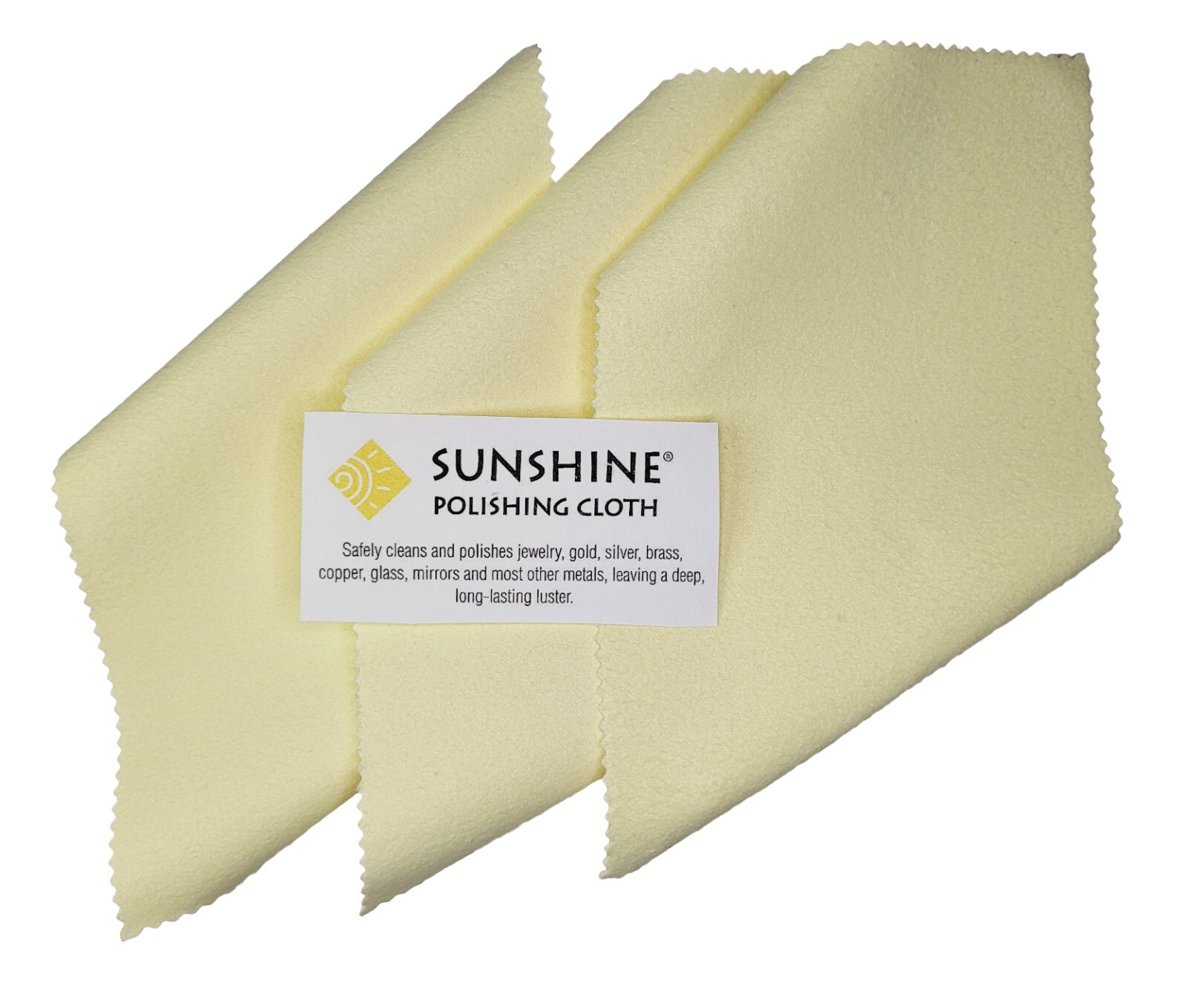 Sunshine Polishing Cloth (Large 7,5’’x5’’) - Jewelry Cleaning Cloth