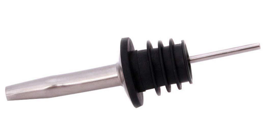 5x Stainless Steel Liquor Spirit Pourers - Free Flow Wine Bottle Spout Stoppers