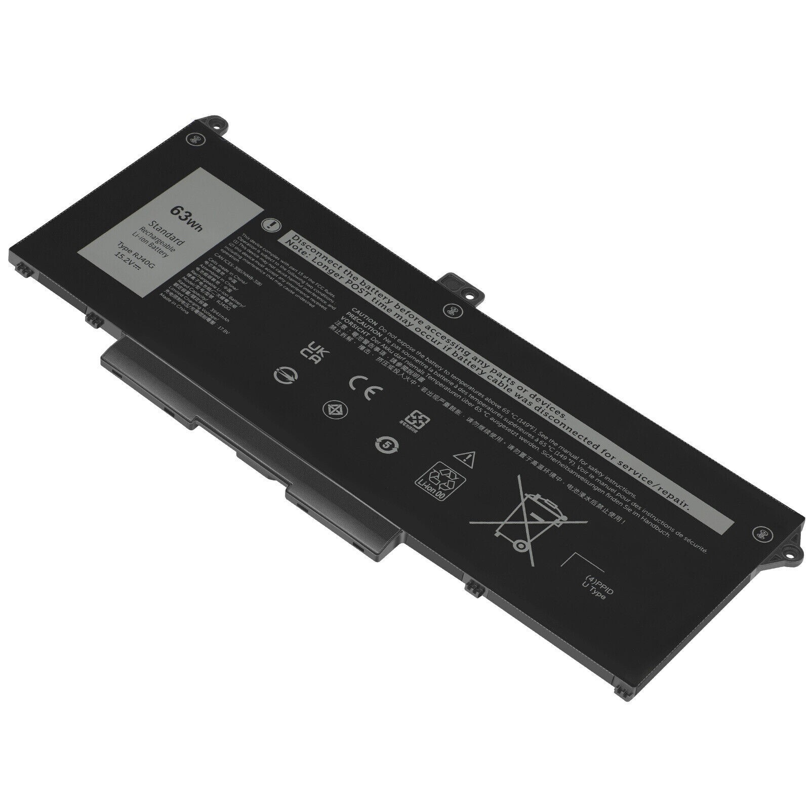 For Dell Latitude 5420 5520 Precision 3560 63Wh 4Cell Laptop Battery RJ40G M033W