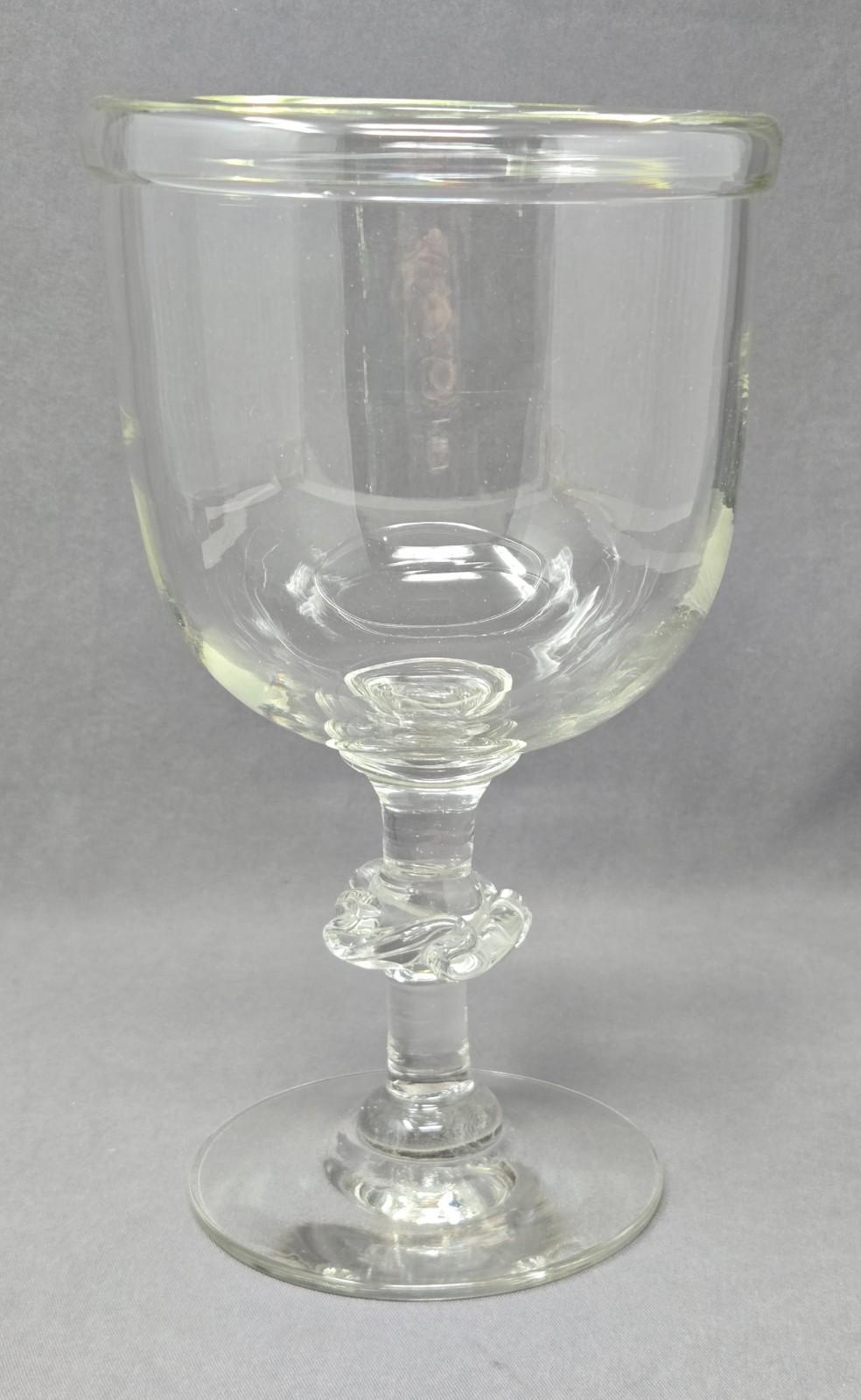 Rolled Lip Pittsburg / Midwest Oversized Goblet 1820's
