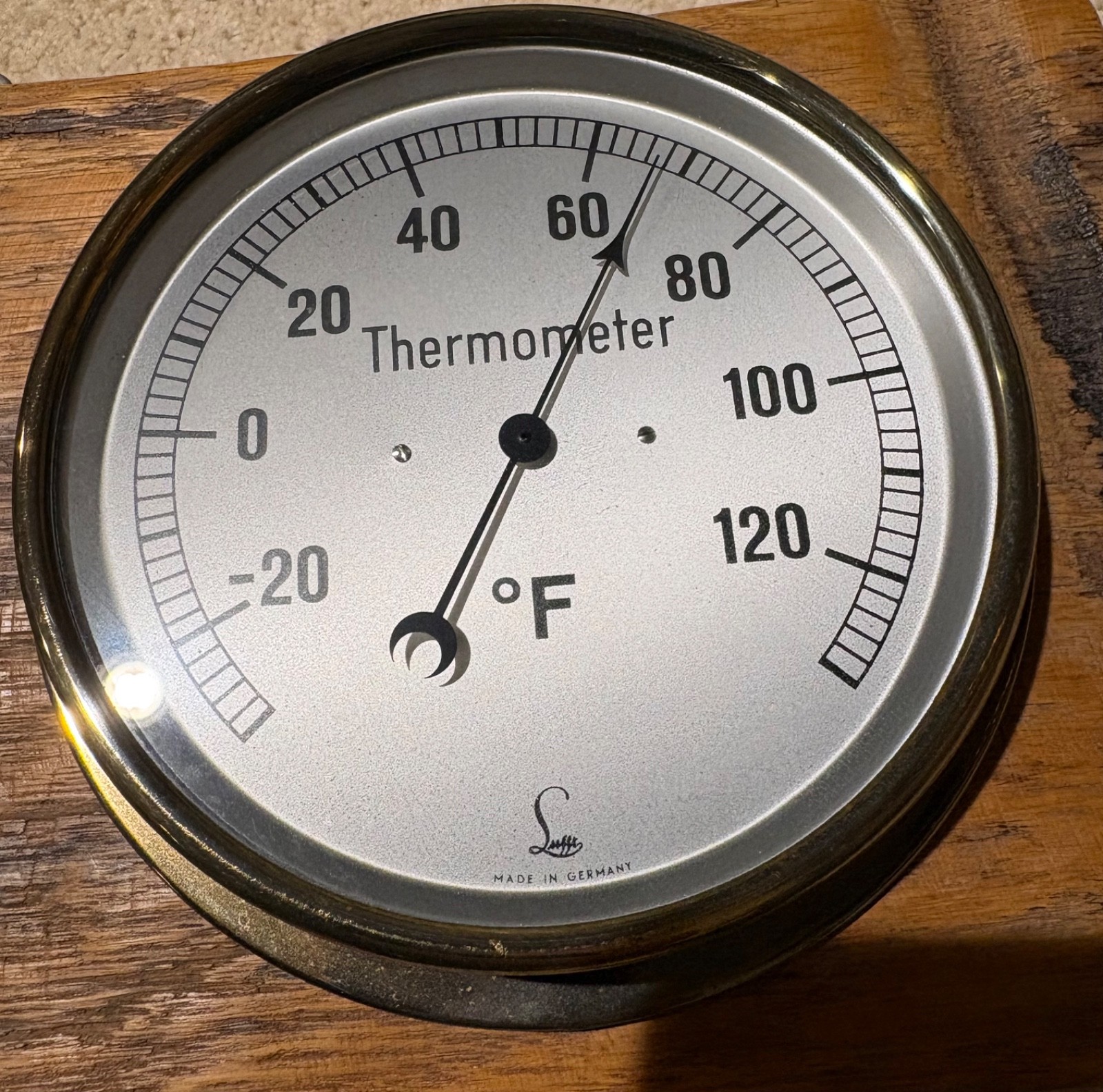 1870 Great Lakes shipwreck artifact, Lufft thermometer, barometer, hydrometer