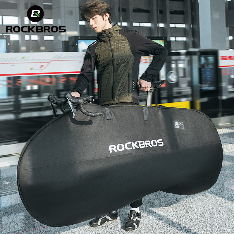 ROCKBROS 26" Folding Bike Transport Bag-Waterproof Bicycle Travel Case Carry Bag