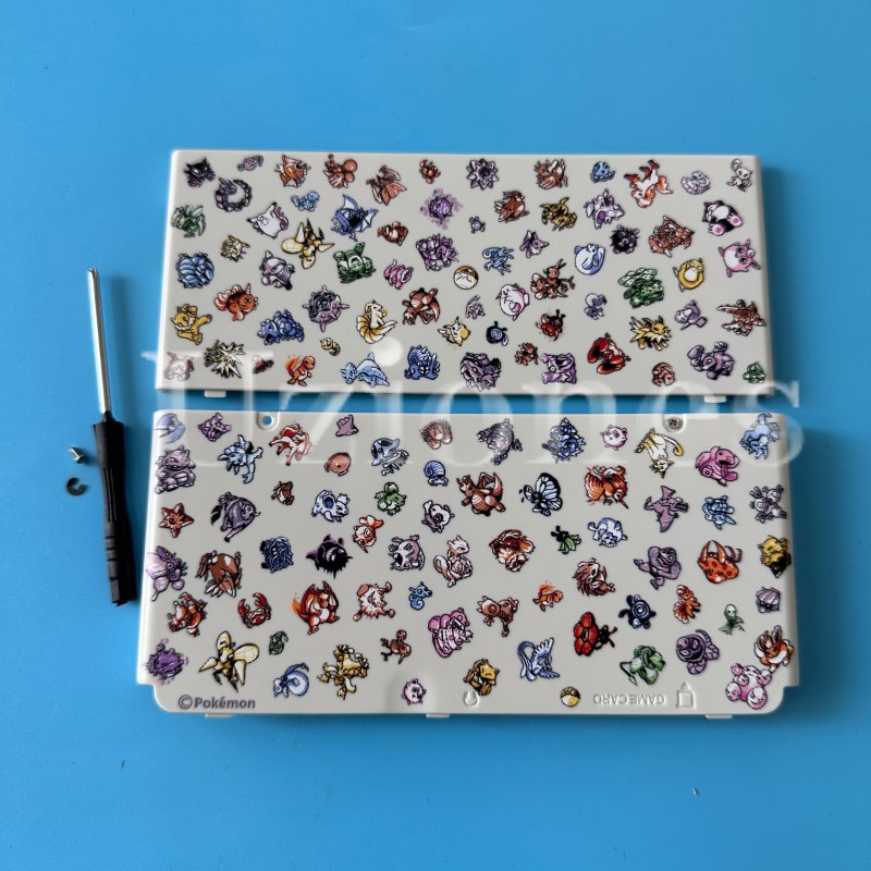 Top + Bottom Plates Cover Housing Shell Faceplate Case For 2015 Nintendo New 3DS