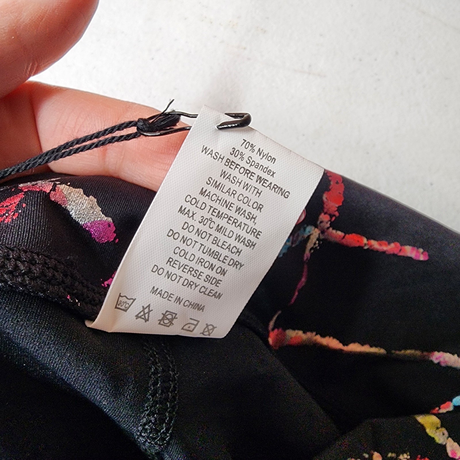 Zyia Active Leggings Size 12 Yoga Running Metallic Colorful High Waist Gym Walk