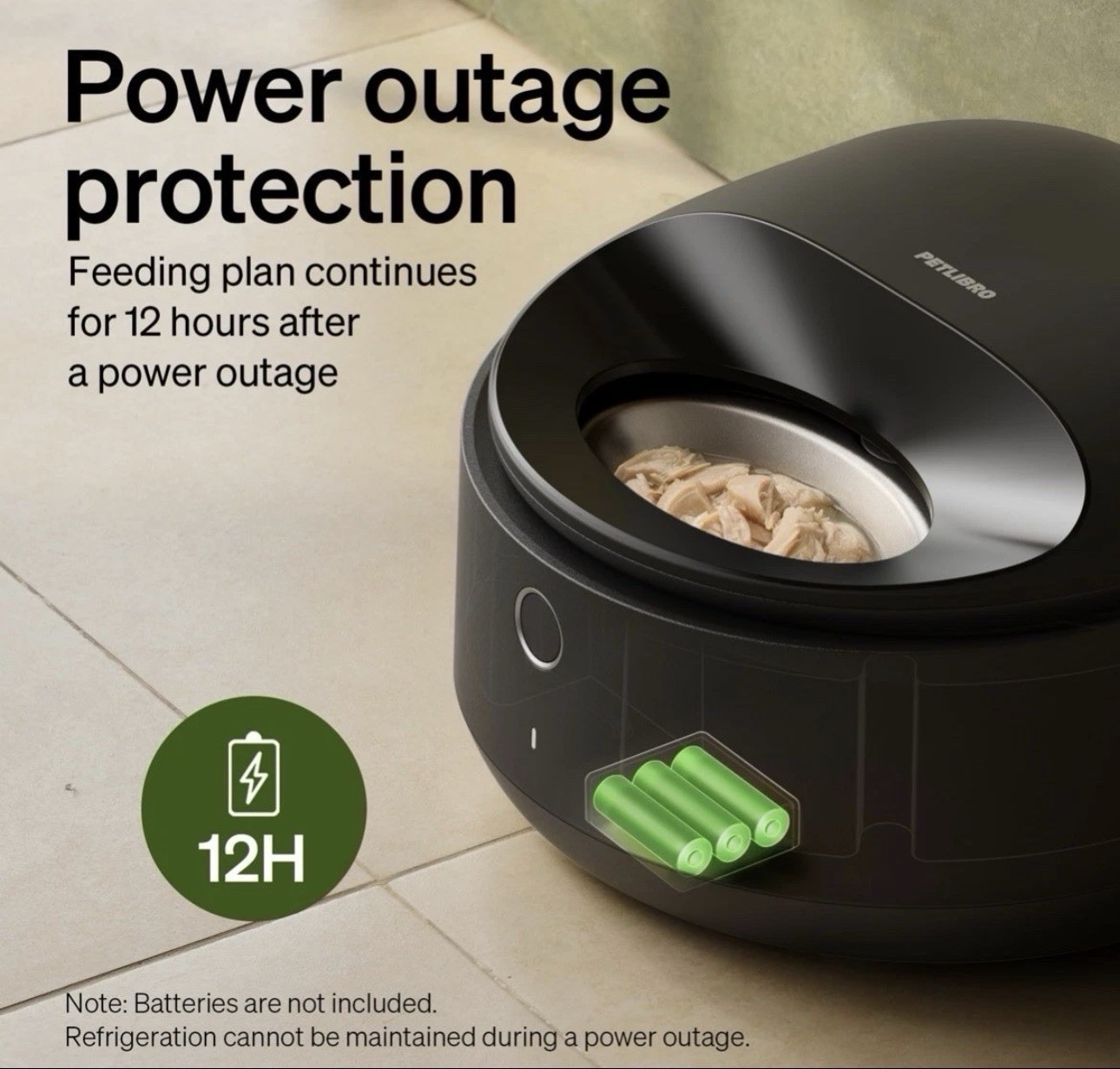 PETLIBRO WiFi Pet Polar Refrigerated Smart Wet Food Feeder Black PLAF109 New