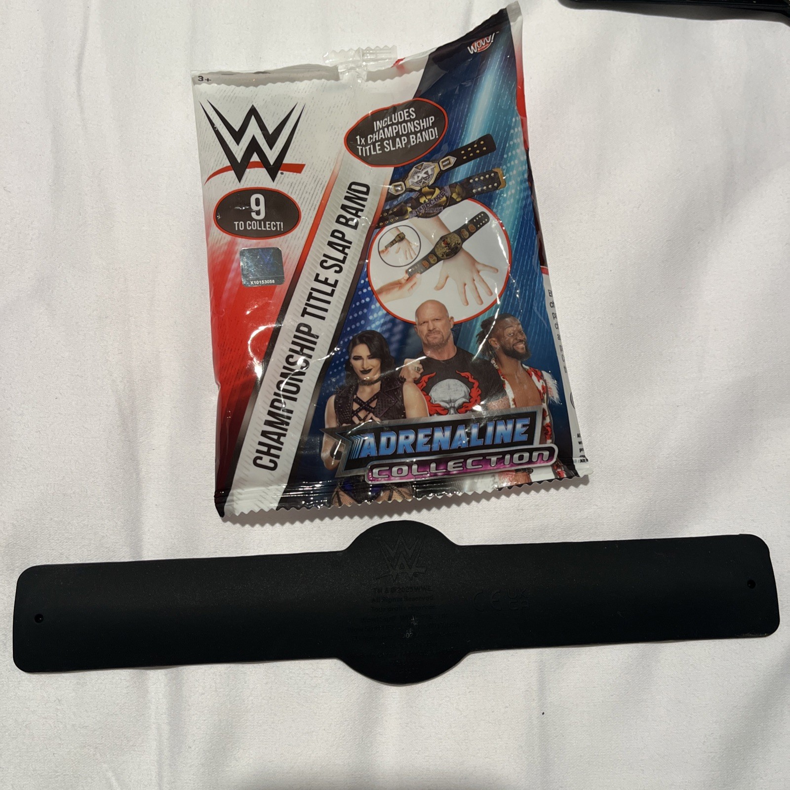 WWE Slap Bands 3 Adrenaline ECW World Championship Title Belt Extreme Wrestling