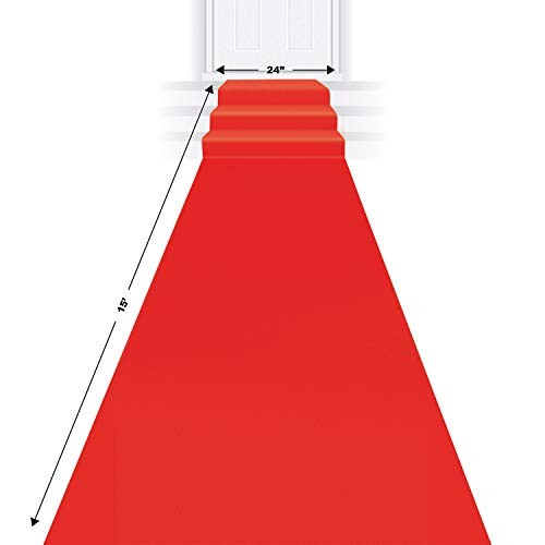 carpet aisle runner 24-Inch by 15-Feet Red
